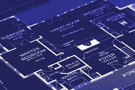 a house floor plan blueprint